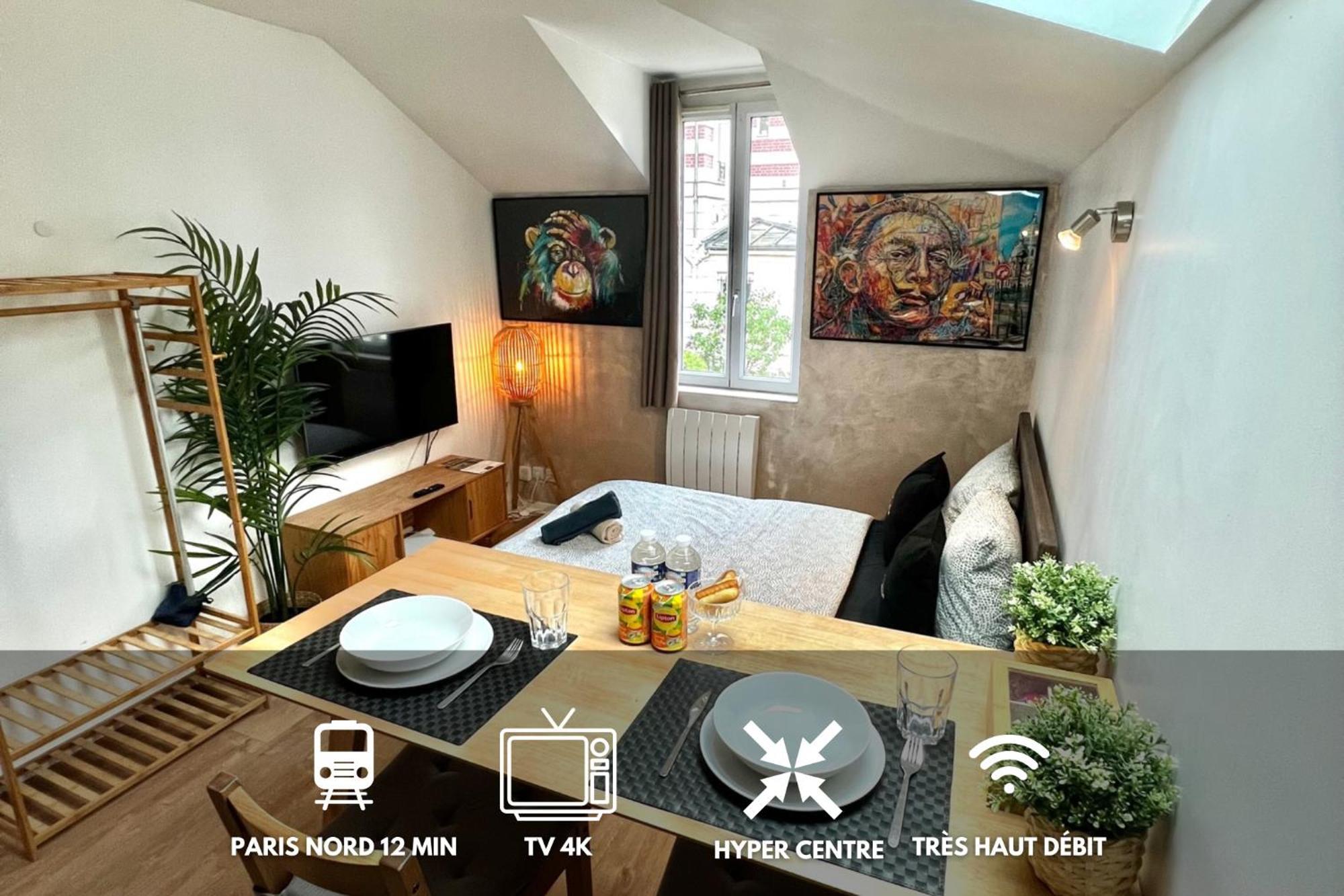 Studio Douillet Hypercentre 12 Min De Paris Enghien-les-Bains Exteriör bild